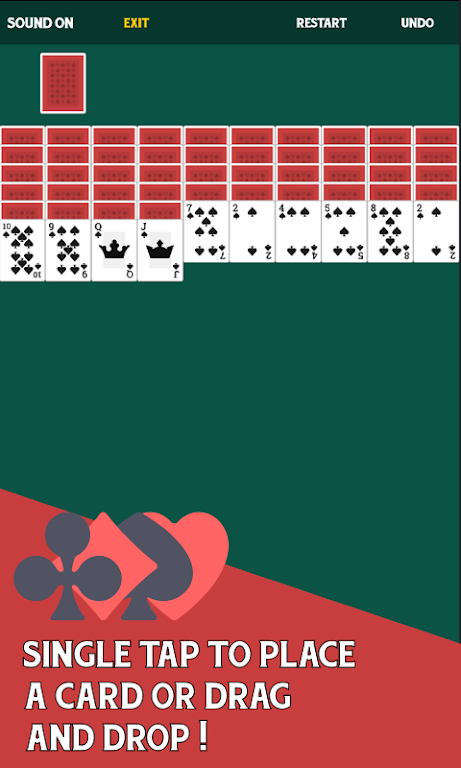 Spider Solitaire Free Card Game Schermafbeelding 2