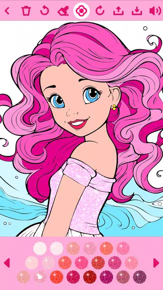 Princess Coloring Book offline 스크린샷 0