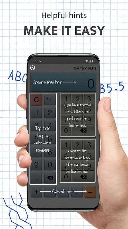 분수 계산기 플러스 Fraction Calculator 스크린샷 2