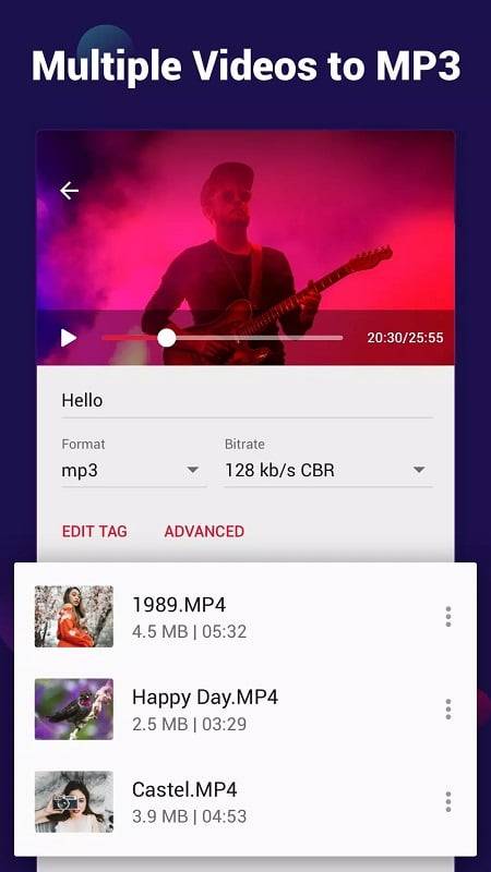 Video to MP3 – Video to Audio Ảnh chụp màn hình 1