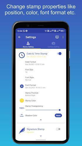 PhotoStamp Camera स्क्रीनशॉट 2