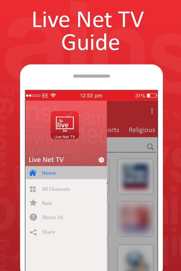 Live Net TV Streaming Guide Ekran Görüntüsü 2