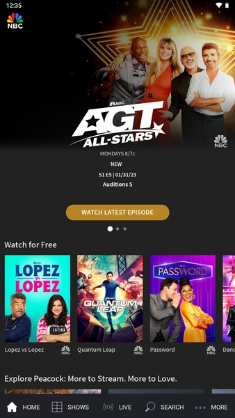 The NBC App - Stream TV Shows スクリーンショット 1