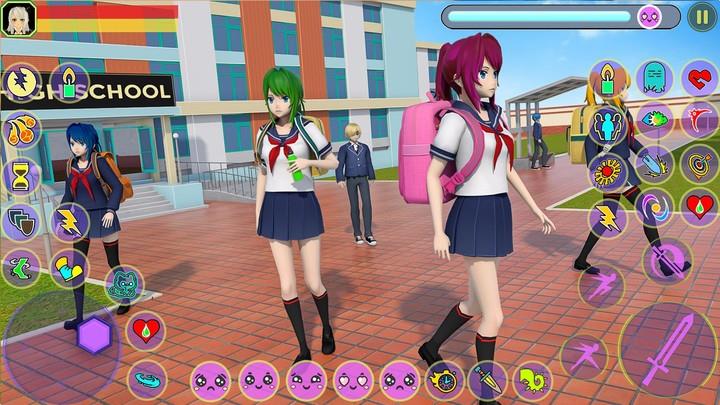 Anime High School Girl Fighter Captura de pantalla 3