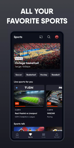 fuboTV Zrzut ekranu 1