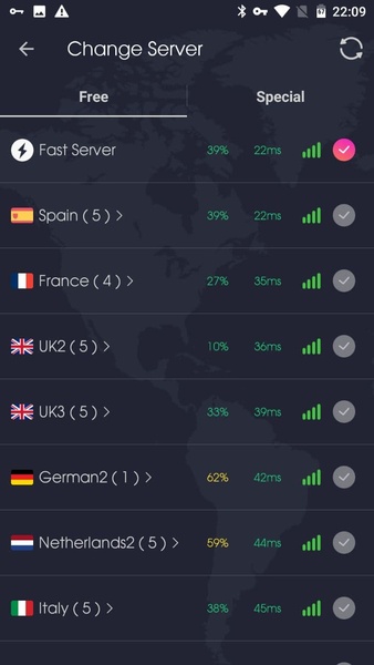 VPN Proxy Speed - Super VPN Captura de pantalla 0