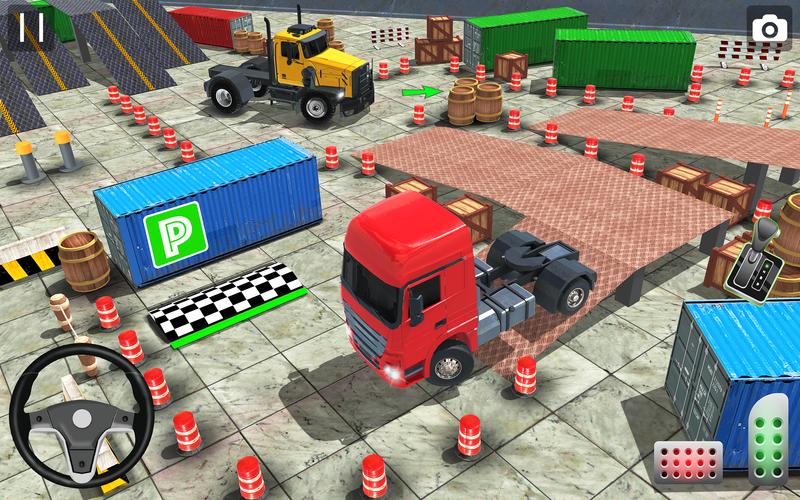 Real Euro Truck Parking Games Скриншот 0