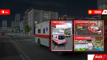 city ambulance game ဖန်သားပြင်ဓာတ်ပုံ 1