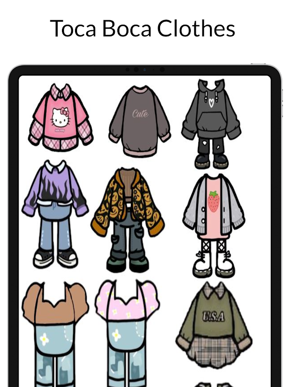 Toca Boca Clothes Ideas Tangkapan skrin 2