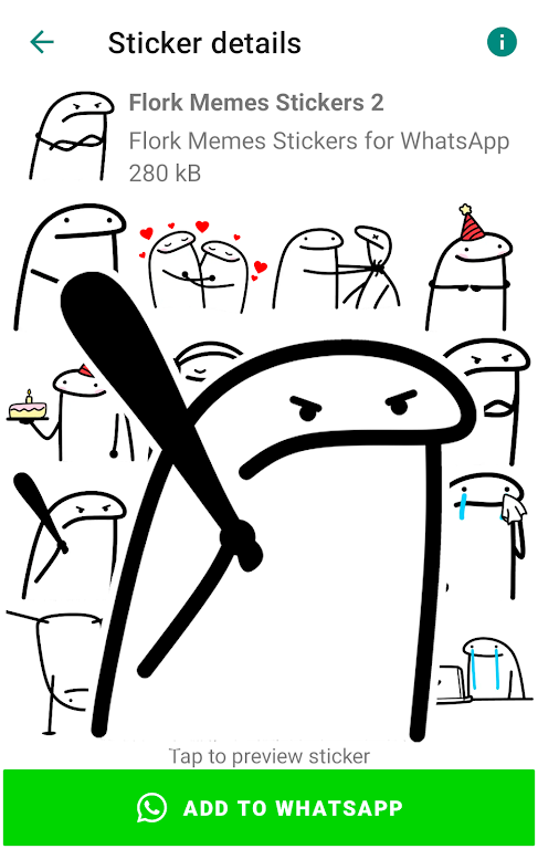 Flork memes stickers WASticker ภาพหน้าจอ 3