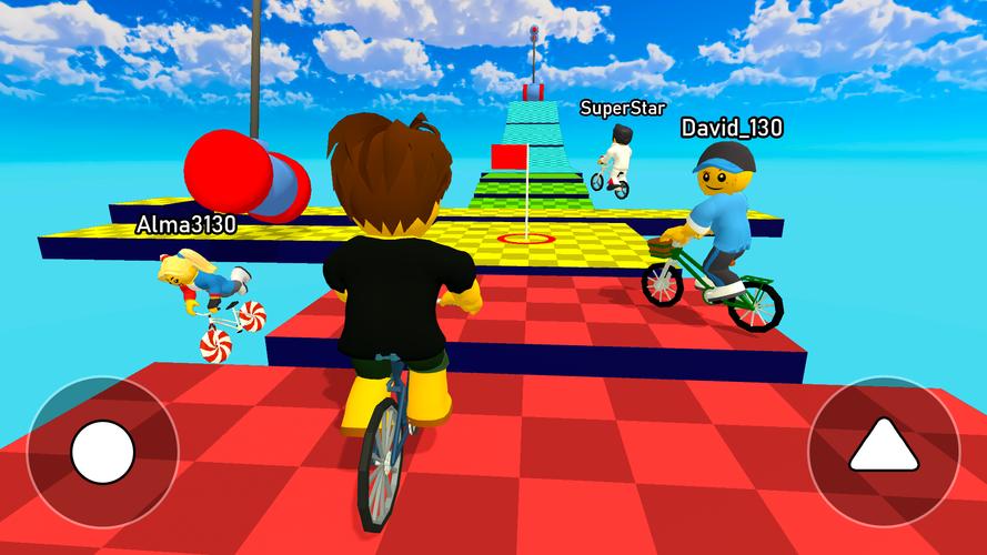Obby bike: Parkour Adventure 스크린샷 0