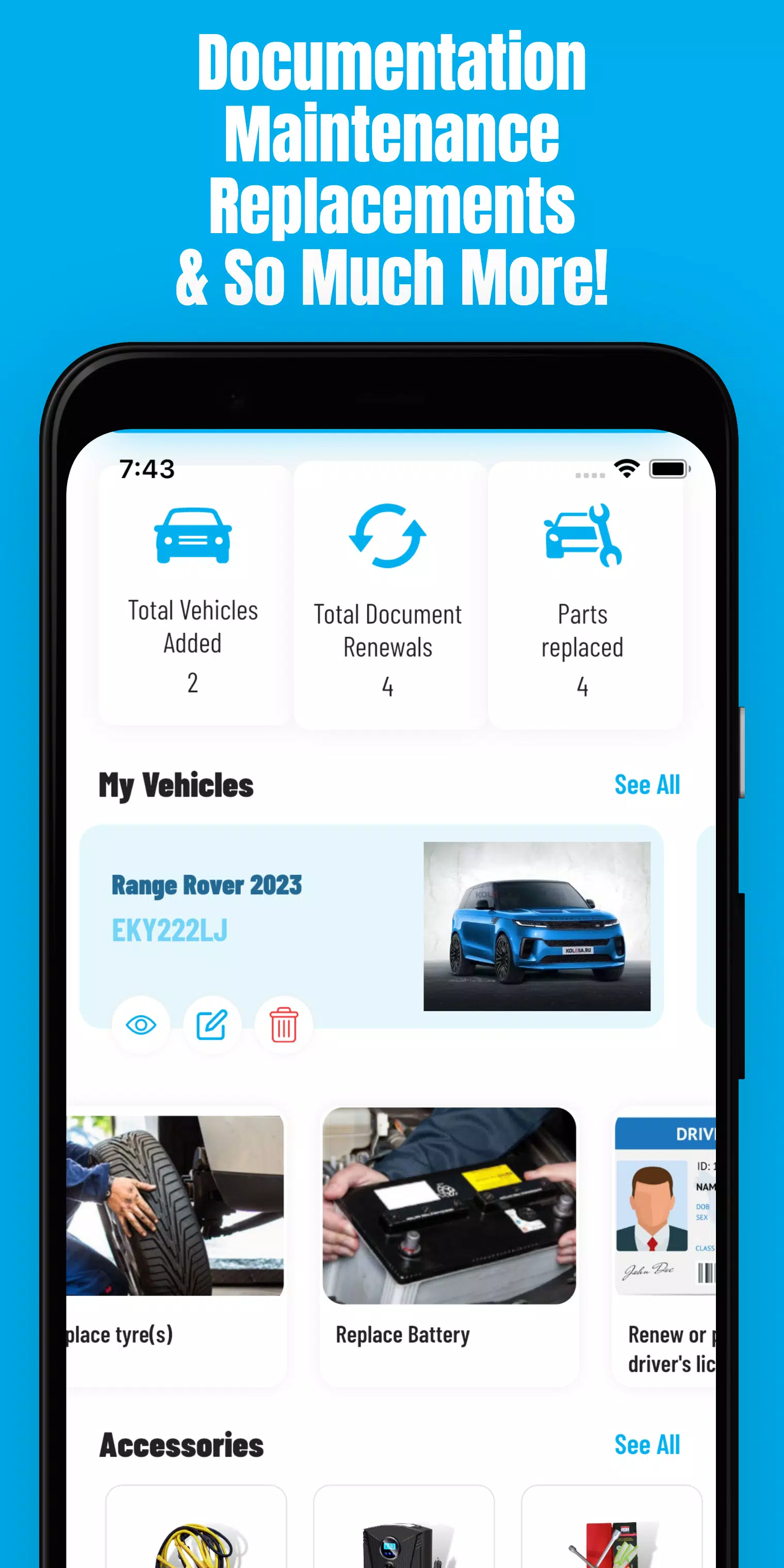 Vehycles App ဖန်သားပြင်ဓာတ်ပုံ 2