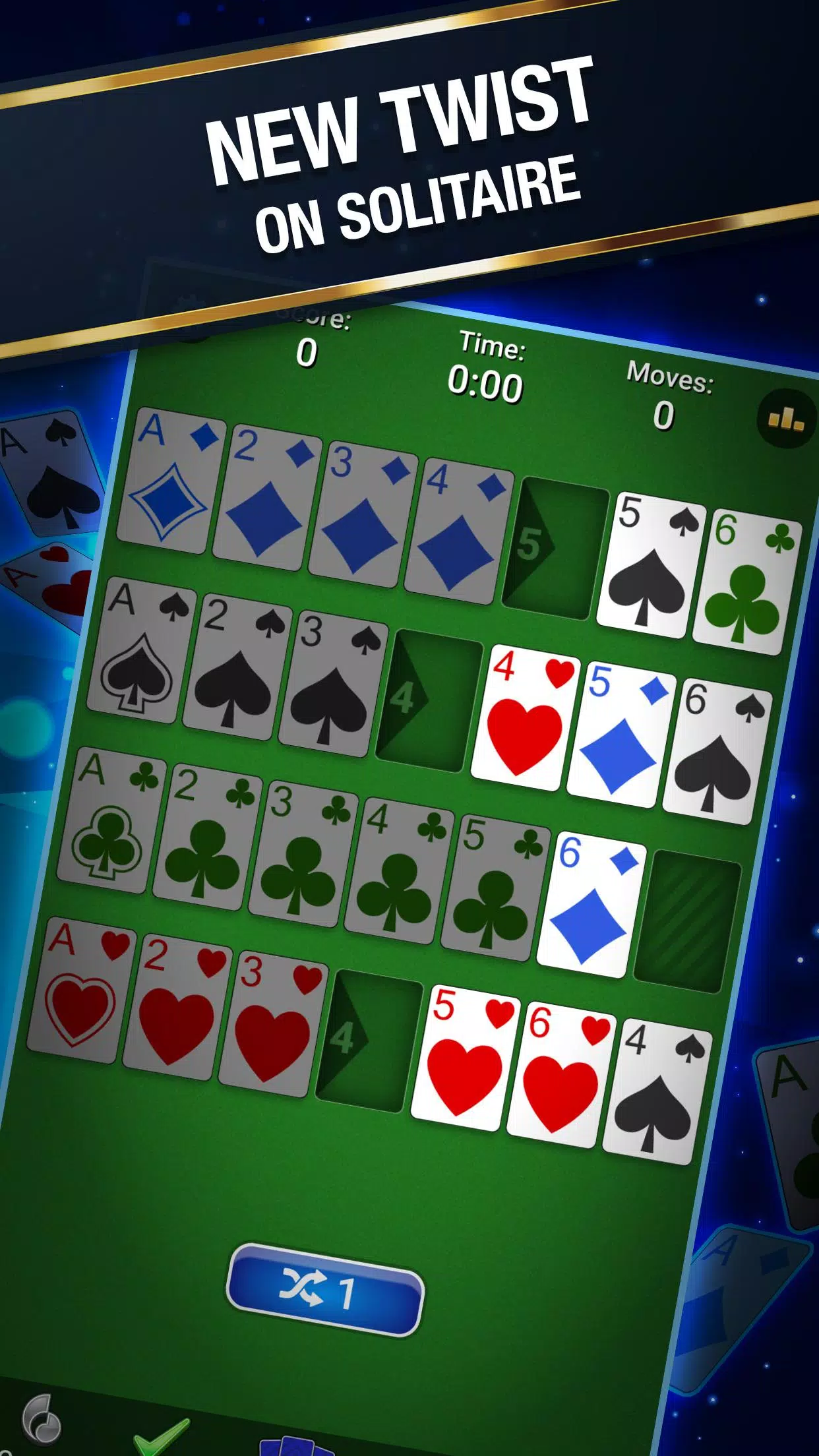 Addiction Solitaire ဖန်သားပြင်ဓာတ်ပုံ 0