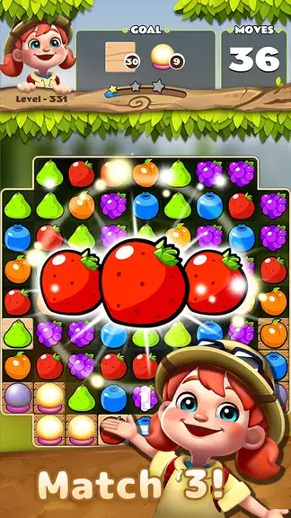 Fruits POP : Match 3 Puzzle Captura de tela 1