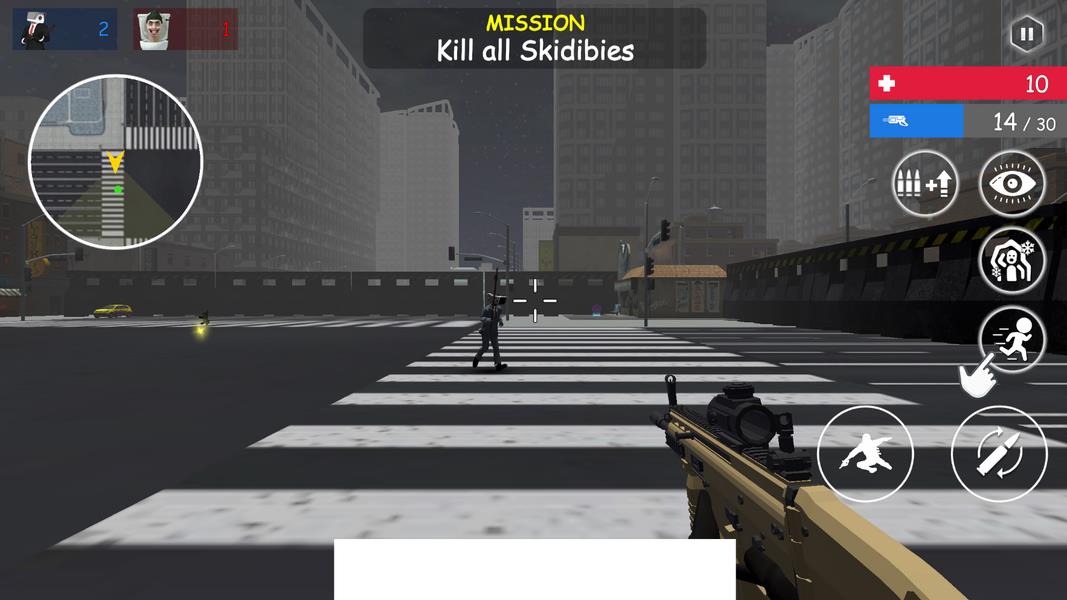 Shoot Skibd Toilet Survival.io Скриншот 1