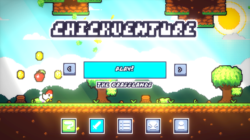 Chickventure: A Runner Game Zrzut ekranu 0