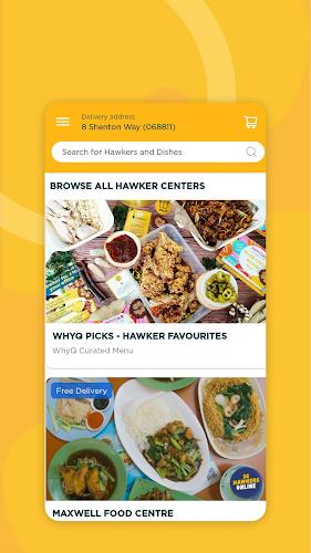 WhyQ Shiok Hawker Delivery Screenshot 1