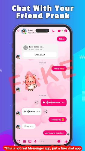 Fake Chat - Prank Message Capture d'écran 1