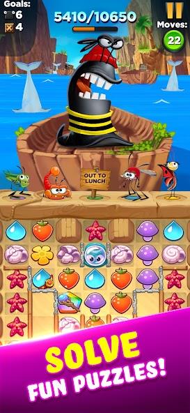 Schermata Best Fiends - Match 3 Puzzles Mod 1