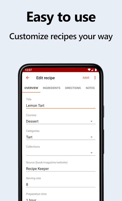 Recipe Keeper স্ক্রিনশট 1
