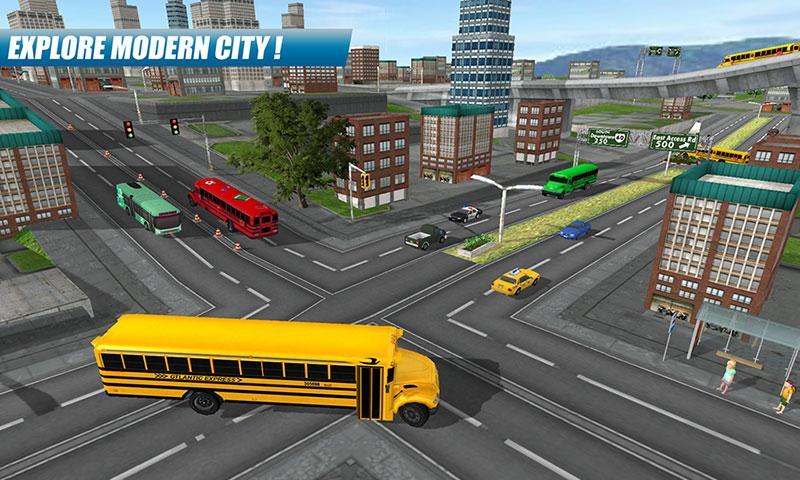 School Bus Driving Game Ekran Görüntüsü 2