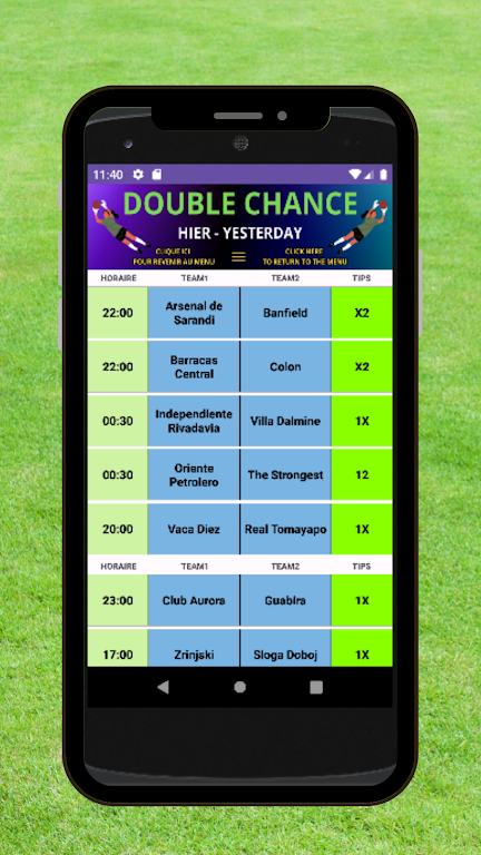 Football Double Chance Capture d'écran 2