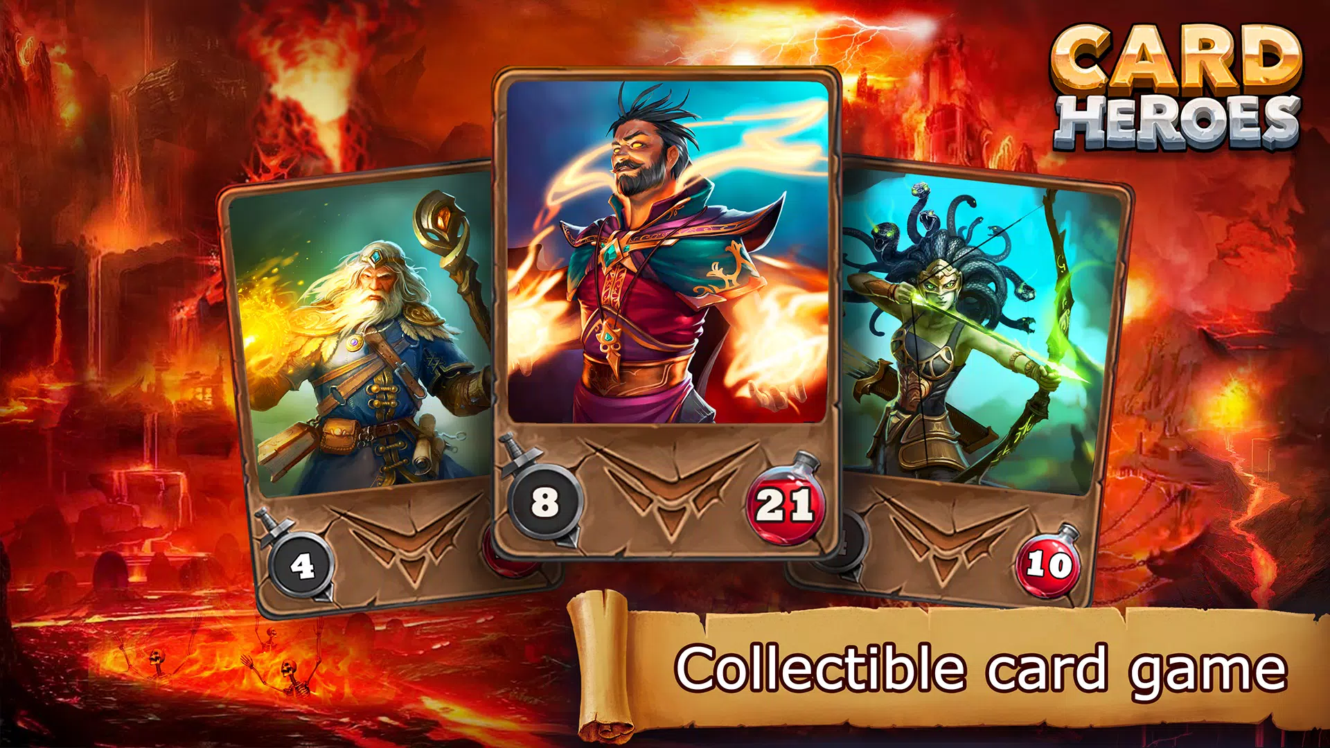 Card Heroes ဖန်သားပြင်ဓာတ်ပုံ 0