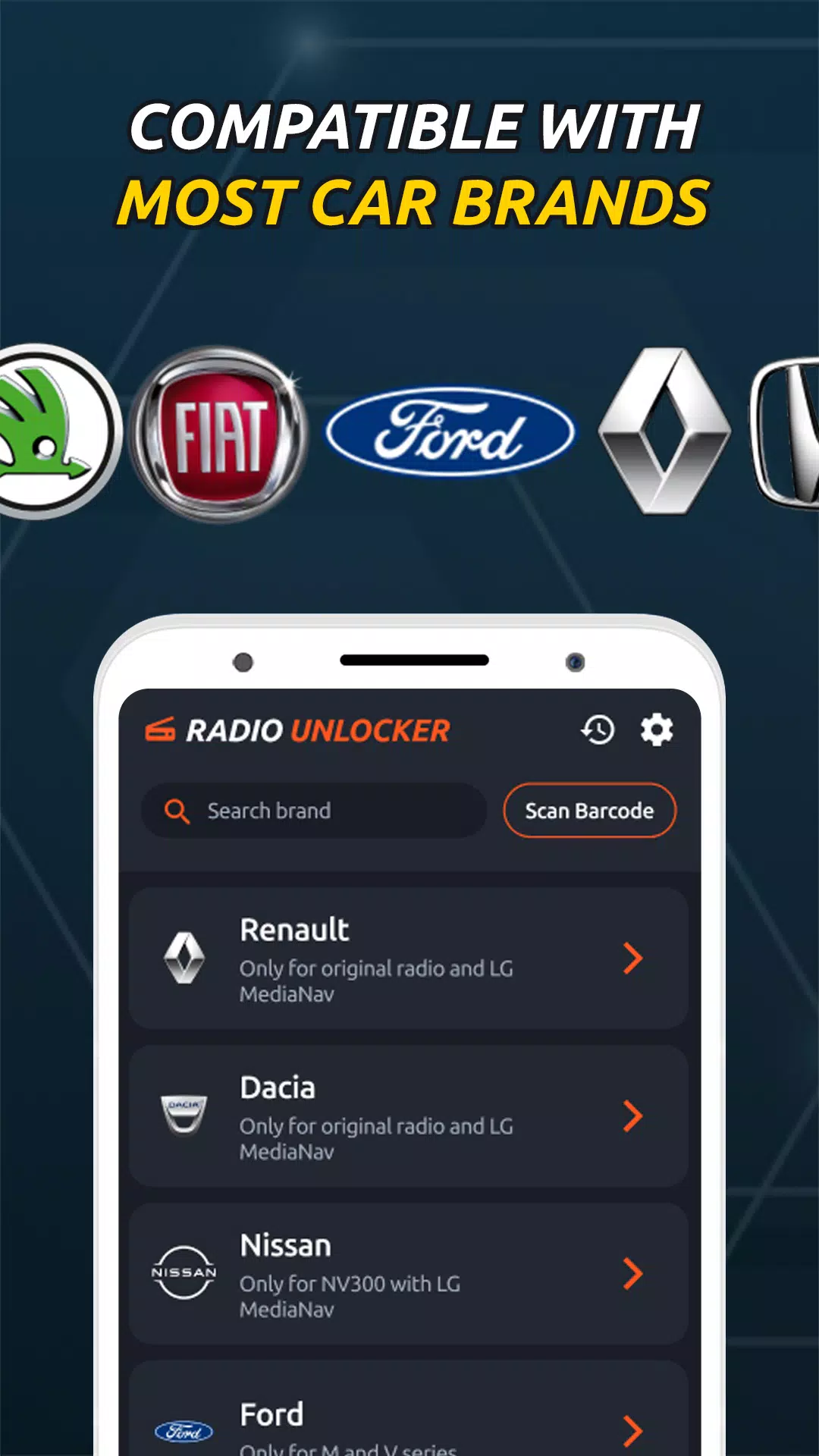 Radio Code Generator Unlocker スクリーンショット 2