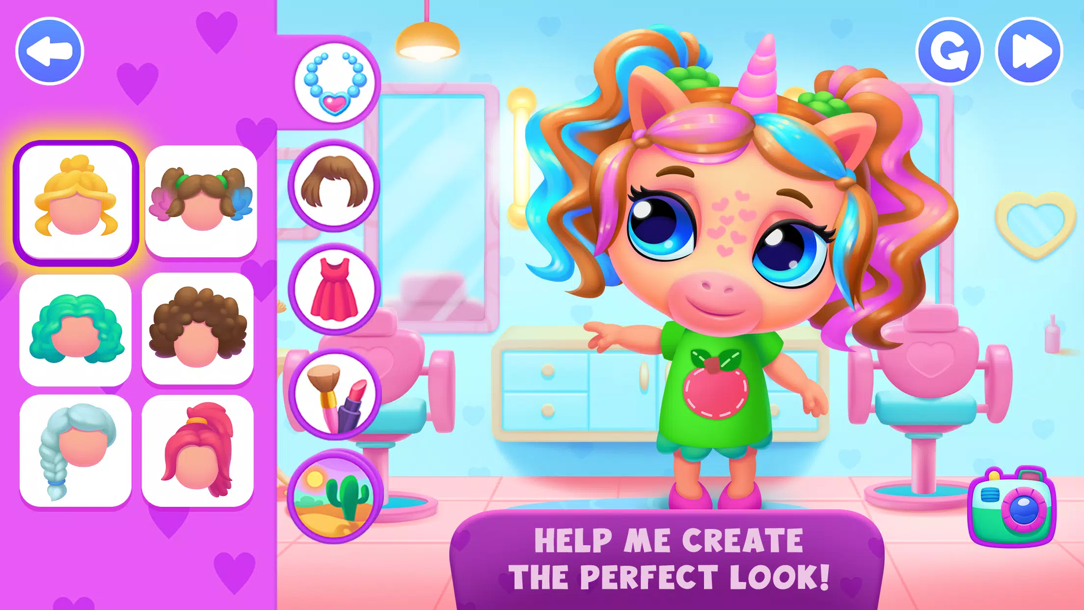 Unicorn Dress up games kids Tangkapan skrin 0