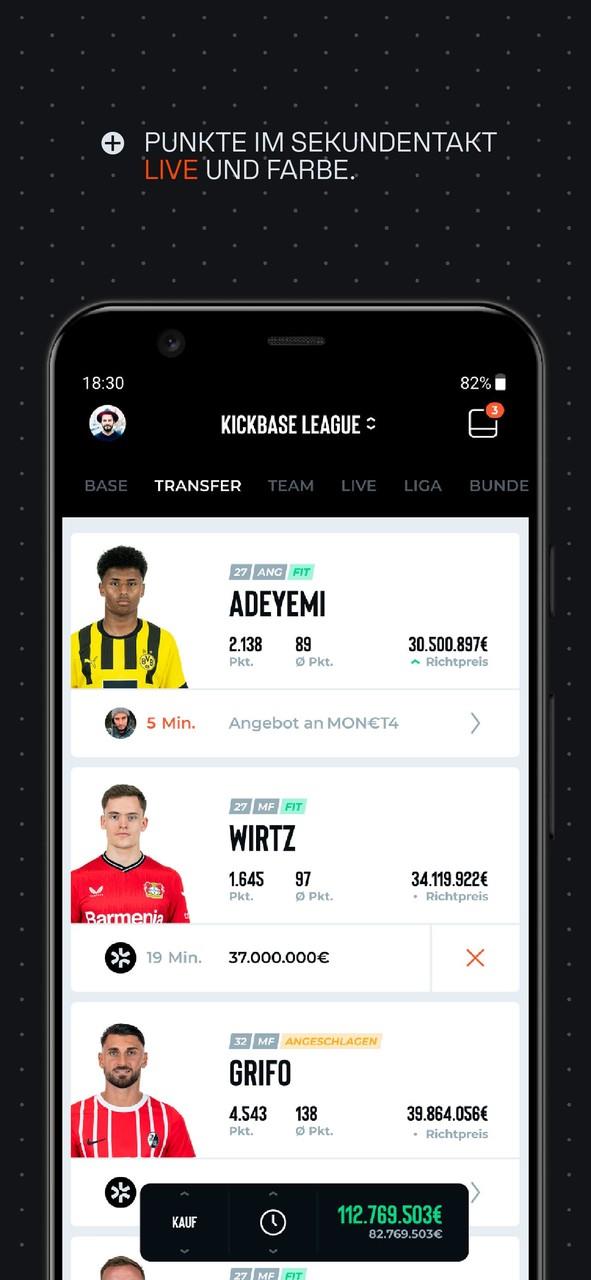 Schermata Kickbase Bundesliga Manager 3