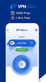 VPN FLARE - SECURE & FAST VPN ဖန်သားပြင်ဓာတ်ပုံ 0