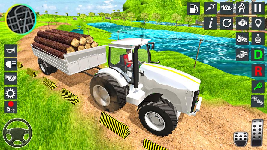 Tractor Driving Tractor Game 스크린샷 1