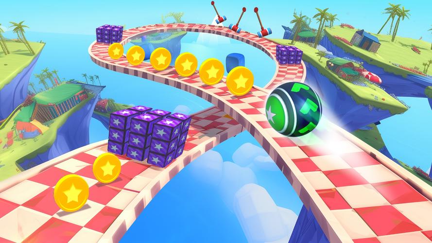 3D Super Rolling Ball Race স্ক্রিনশট 1