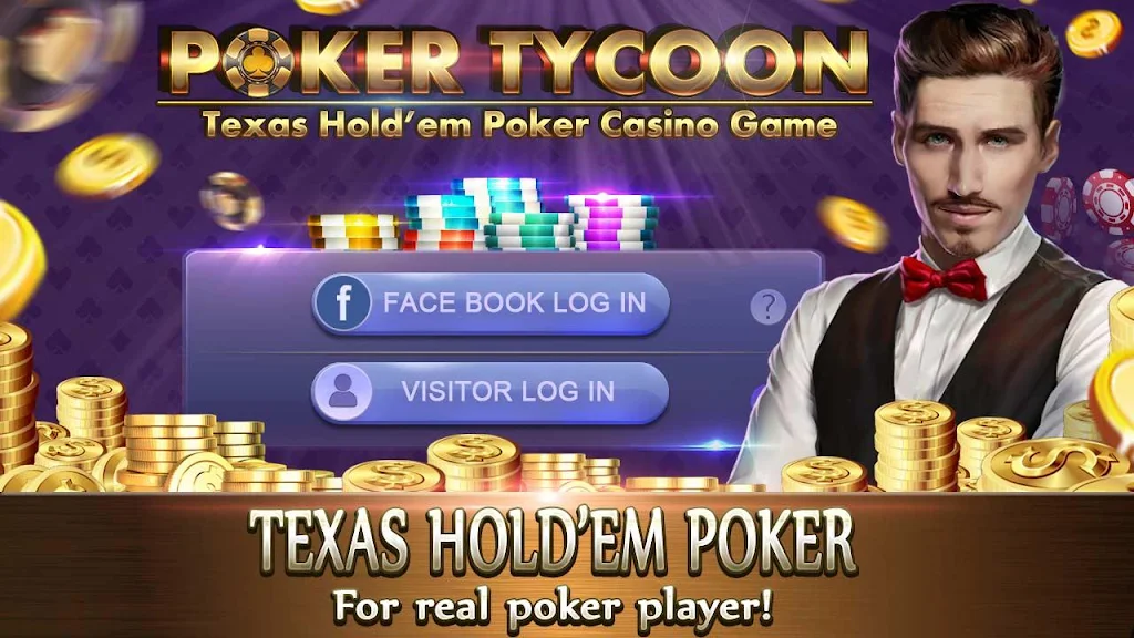 Poker Tycoon - Texas Hold'em Poker Casino Game ภาพหน้าจอ 1