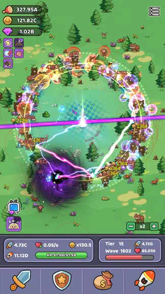 Wild Survival - Idle Defense ဖန်သားပြင်ဓာတ်ပုံ 1