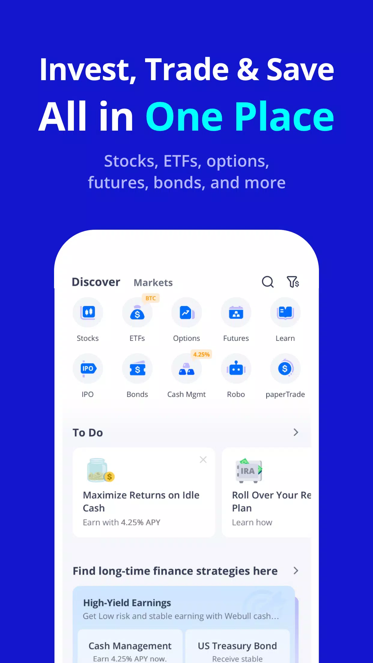 Webull - Stock Quotes & News Captura de tela 1