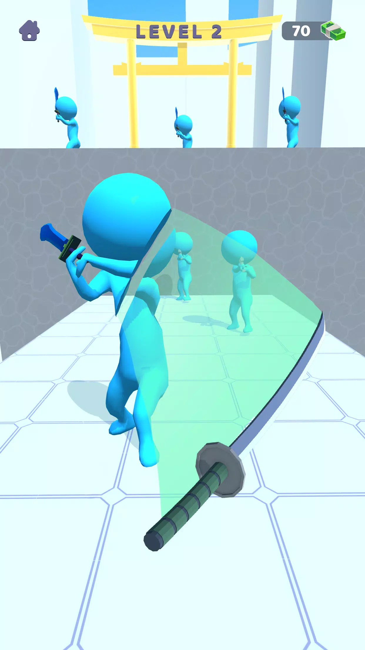 Sword Play! Ninja Slice Runner Zrzut ekranu 0