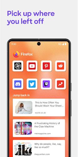 Navigateur Firefox rapide, sûr Capture d'écran 2