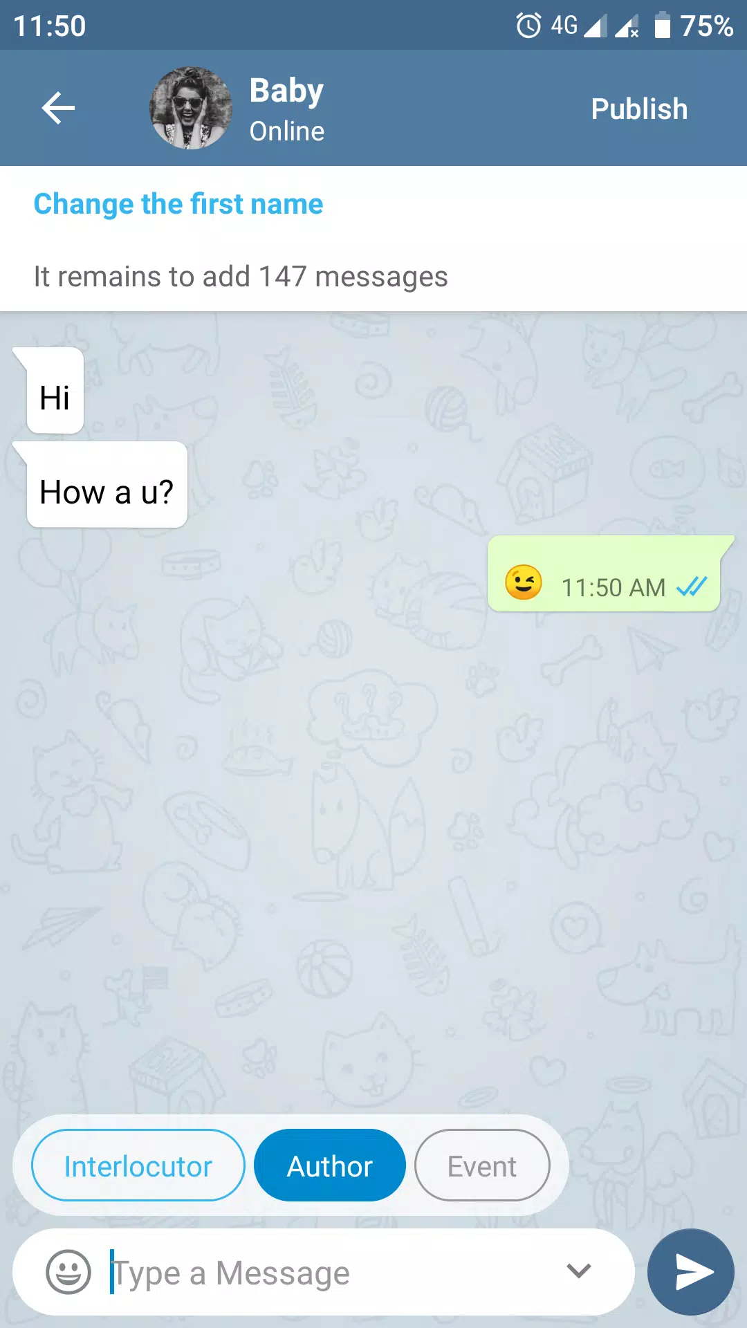 Fake Chat Story Messenger স্ক্রিনশট 3