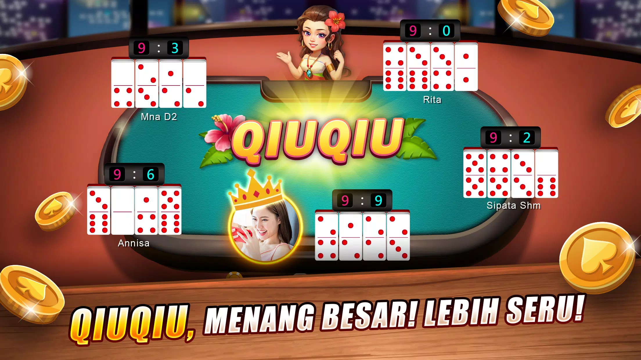 LUXY Domino Gaple QiuQiu Poker Ekran Görüntüsü 1