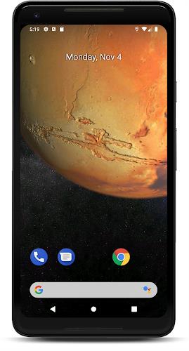 Mars 3D Live Wallpaper Ảnh chụp màn hình 0