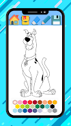 Scooby coloring doo cartoon ga應用截圖第0張