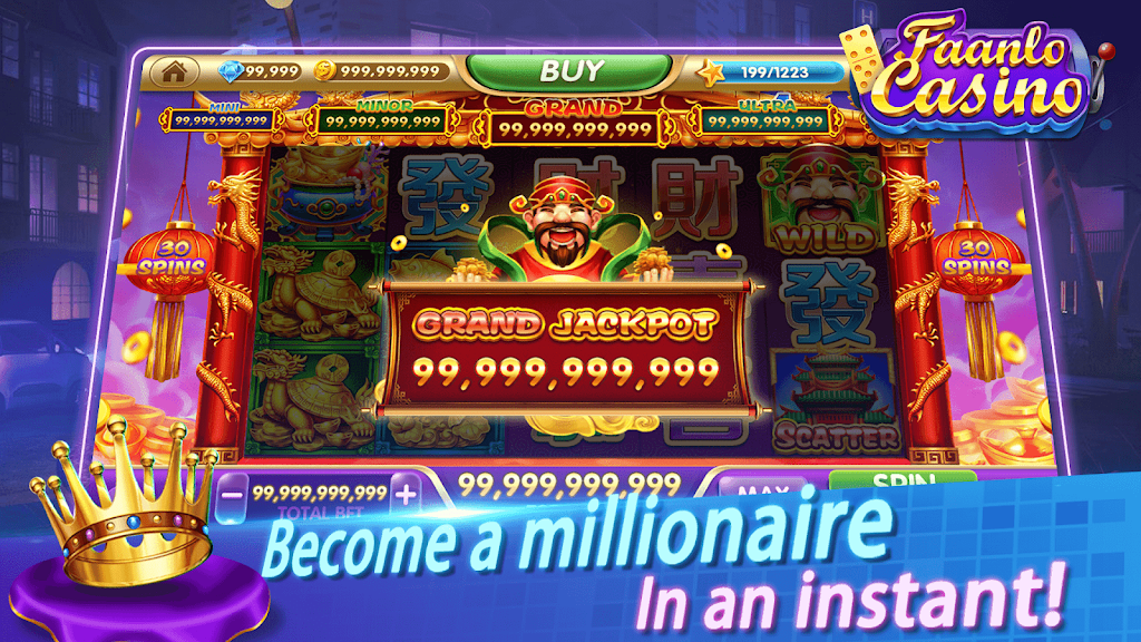 Faanlo Casino - 3D Domino Gaple Slots Online Ekran Görüntüsü 1