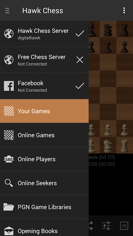 Hawk Chess Free ဖန်သားပြင်ဓာတ်ပုံ 1