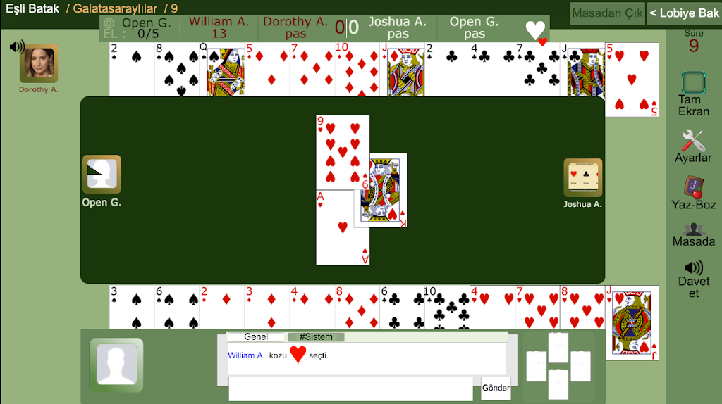 Eşli Batak Online Screenshot 1