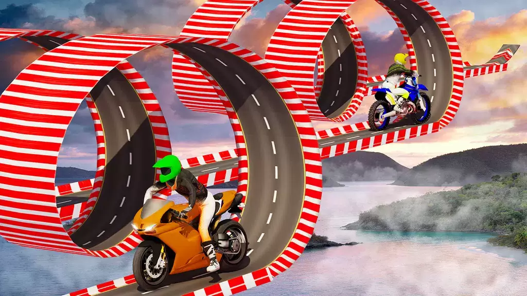 Stunt Bike Race Moto Drive 3D Скриншот 2