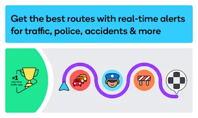 Waze Navigation & Live Traffic Screenshot 0