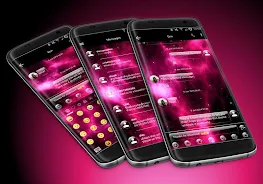 SMS Messages GlassNebula Theme ภาพหน้าจอ 0