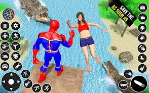 Spider Fighter Man: Rope Hero Schermafbeelding 2