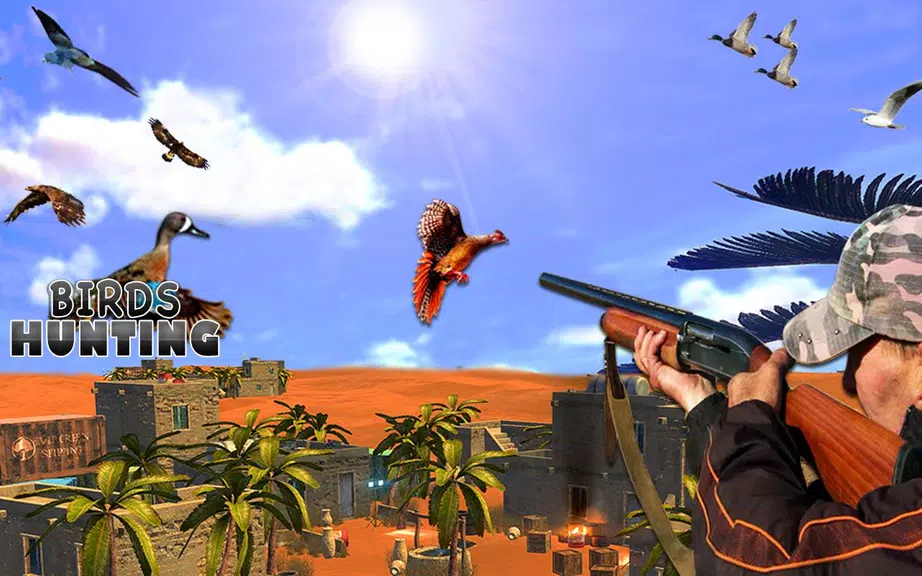 Desert Birds Sniper Shooter 3D Captura de tela 1